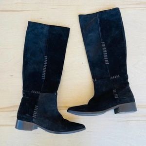 Freda Salvador Page Suede Whipstitch Tall Boots size 8